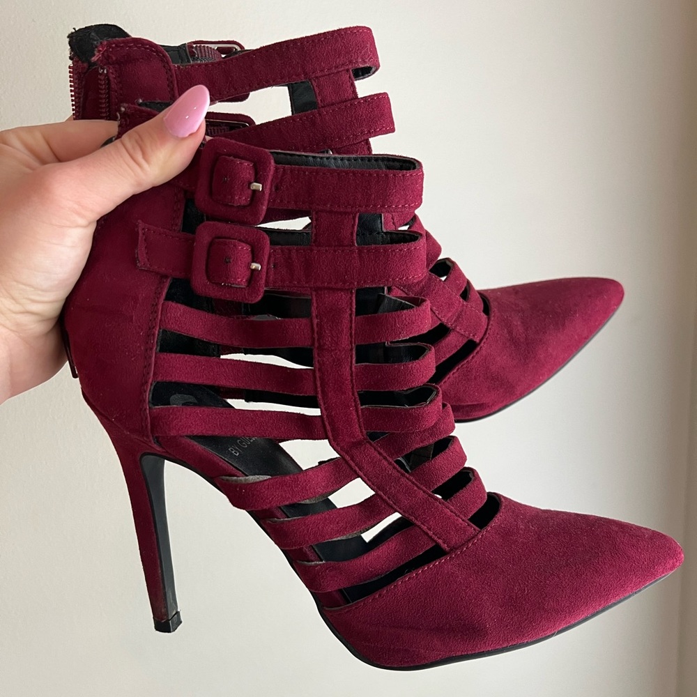 Burgundy heels